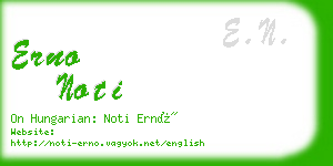 erno noti business card